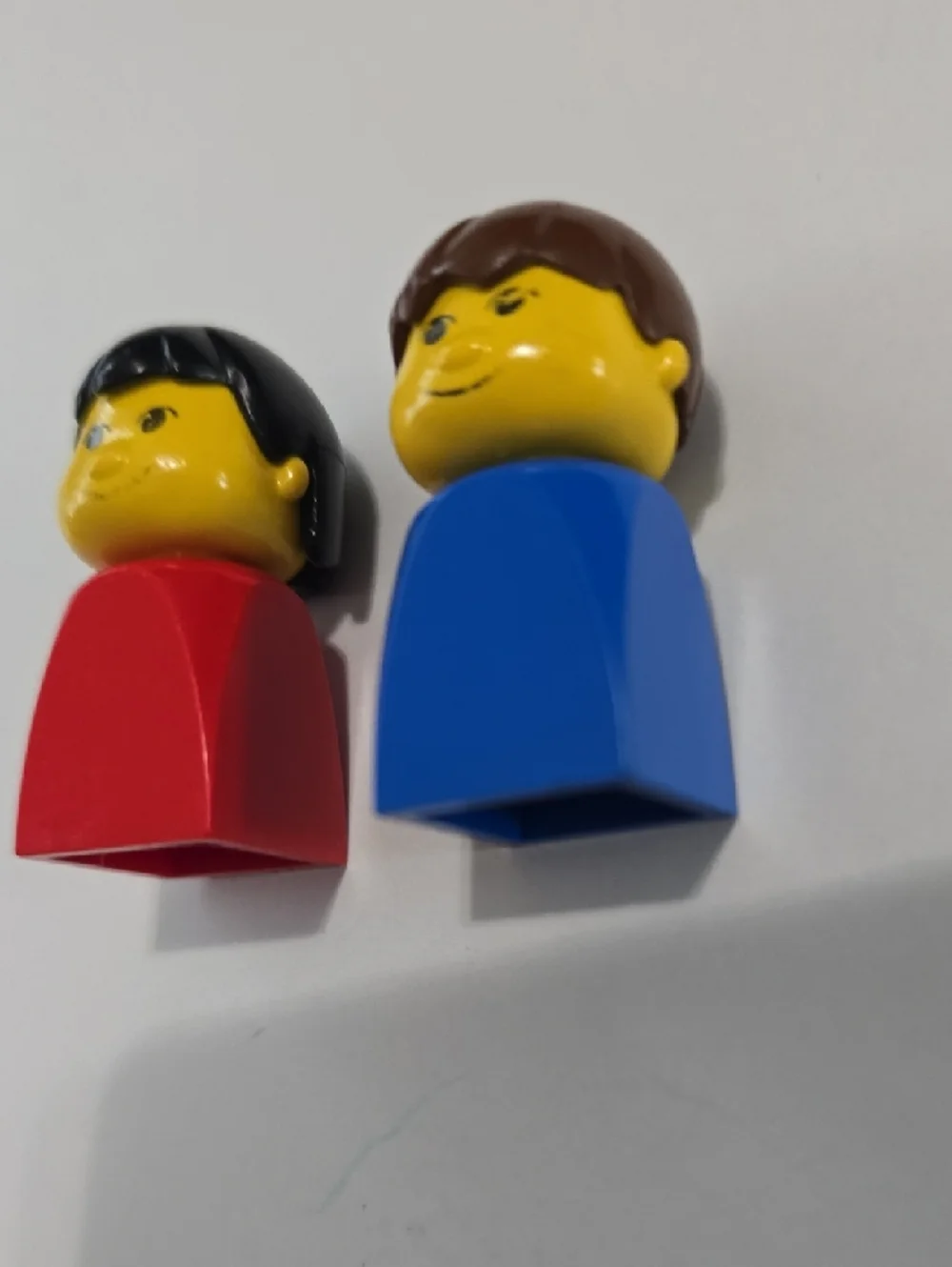 Vintage Lego Basic Figures - Lot of 2, Girl and Boy, 1985
